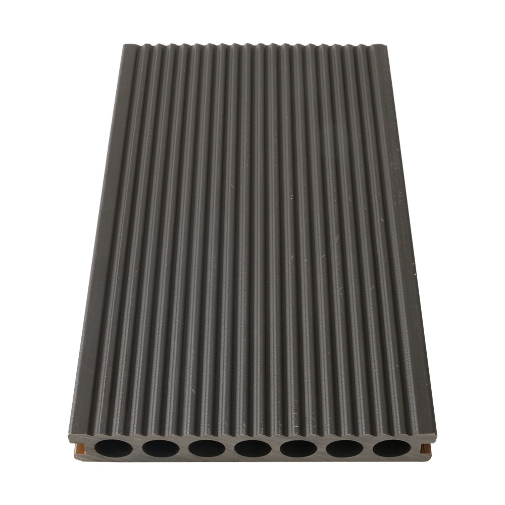 Septem foraminis Co-extrusionem WPC Decking (Single postesque denique lineas